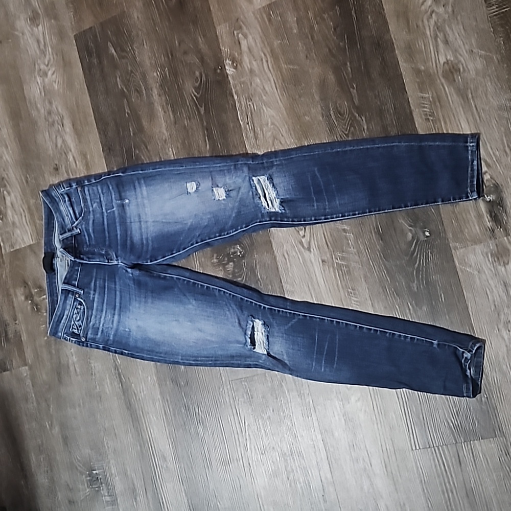 Womens Buckle Black skinny jeans